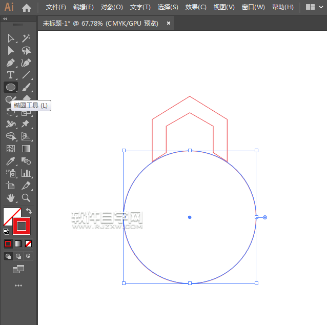 ai怎么用旋转功能制作LOGO