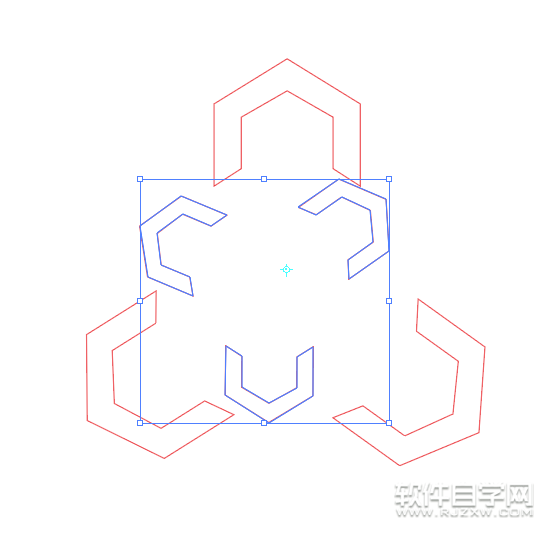 ai怎么用旋转功能制作LOGO