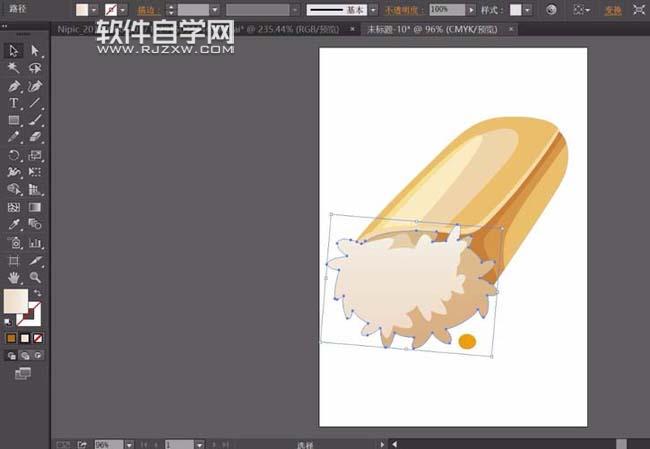 ai怎么画夹心面包