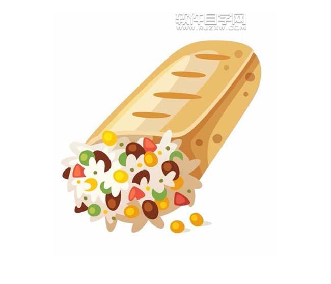 ai怎么画夹心面包