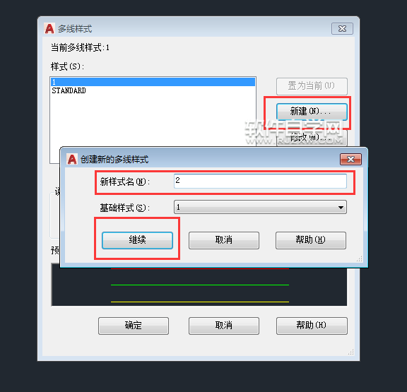 CAD2018画多线的尺寸不对怎么办