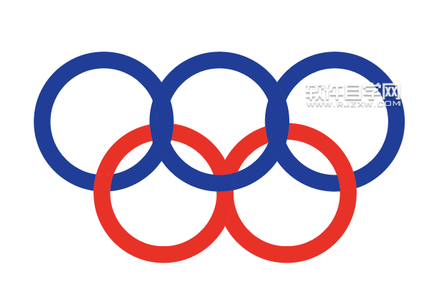 如何用ai软件画一个五环图标