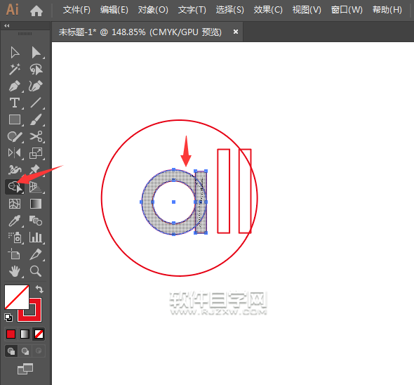 ai怎么画一个all分型图标