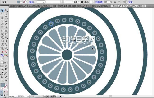 ai怎么画阵列图案