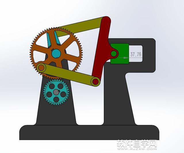 SolidWorks齿轮和连杆运动仿真教程