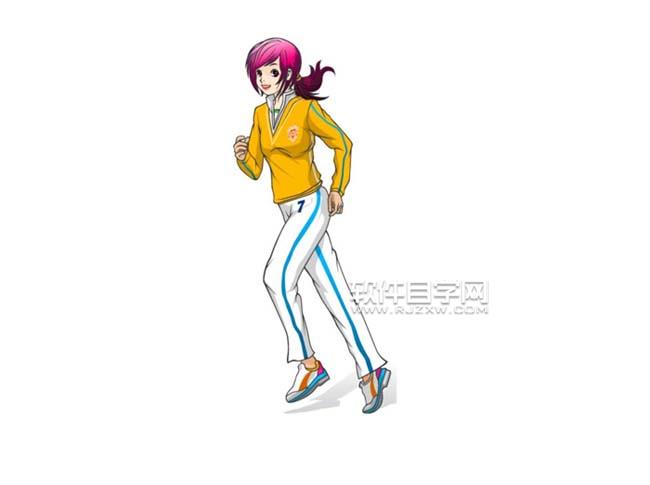 AI怎么绘制跑步的女孩