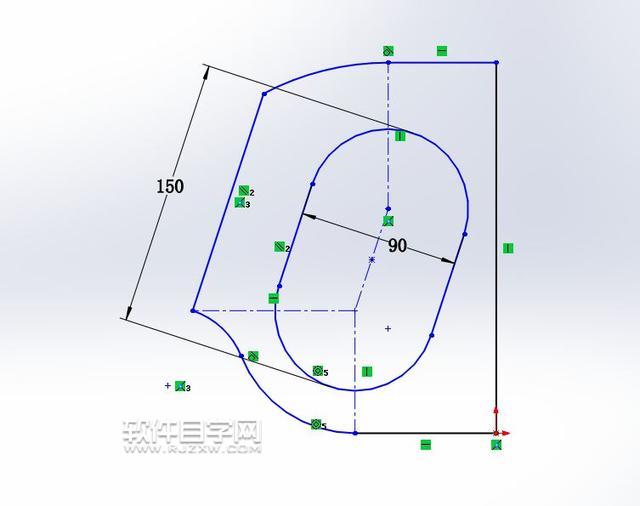 SolidWorks利用拉伸切除和圆角镜像建模