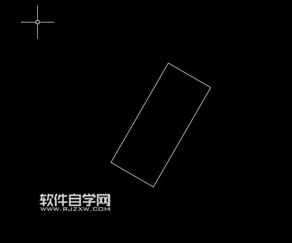 CAD2018怎么绘制斜的矩形