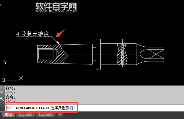 CAD多重引线怎么添加引线