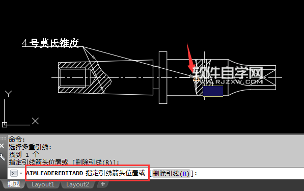 CAD多重引线怎么添加引线