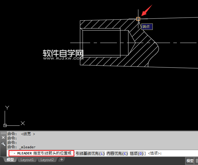 CAD怎么标注多重引线