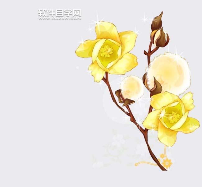 AI怎么画棉花图案