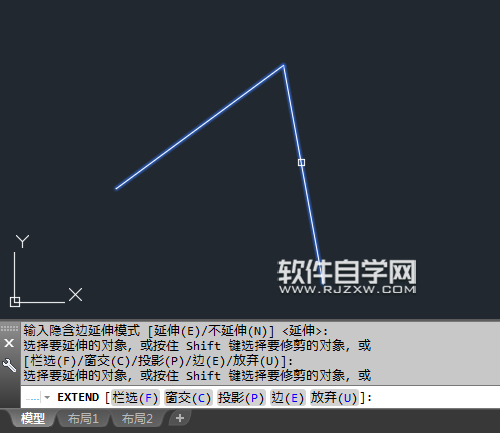 CAD延伸不了的解决方法