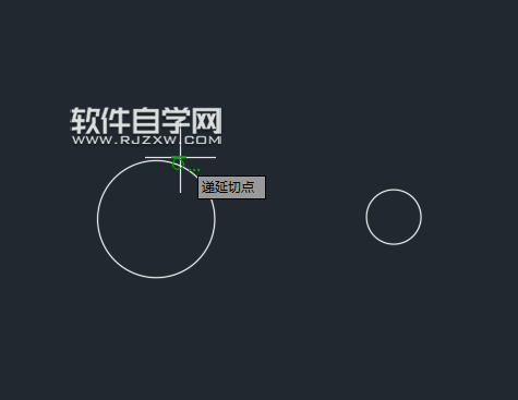CAD怎么画圆的切线