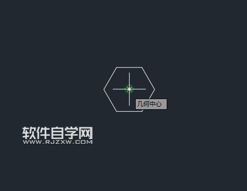 CAD2019怎么捕捉多边形中心绘制圆