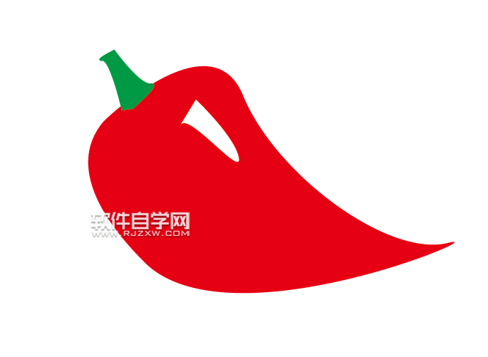 ai怎么画红色的辣椒