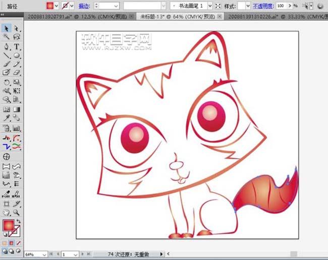 ai怎么画小猫简笔画