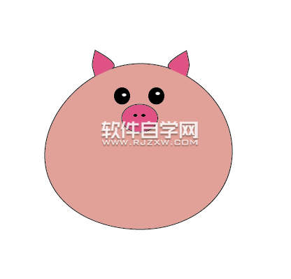 ai怎么设计可爱的小猪