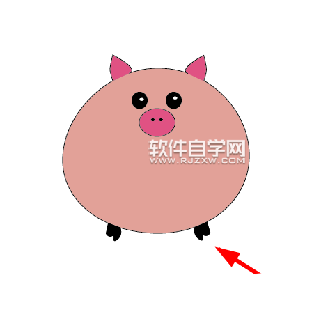 ai怎么设计可爱的小猪