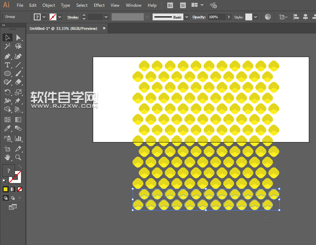 ai怎么设计卡通菠萝简笔画