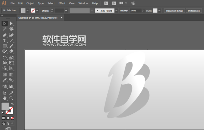 AI怎么设计立体阴影文字