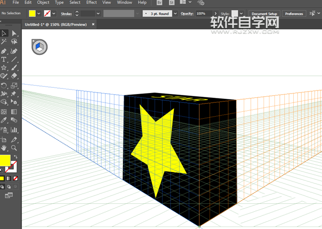 ai立体盒子怎么做