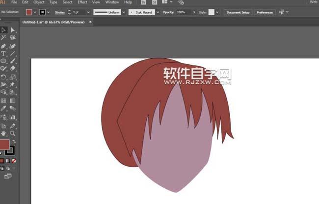 ai怎么画卡通女孩子