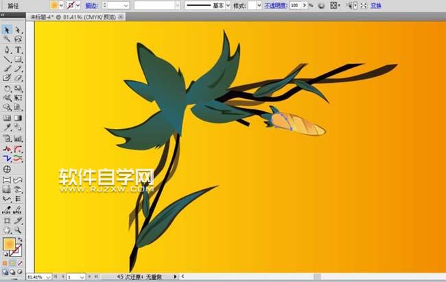 ai花朵怎么画
