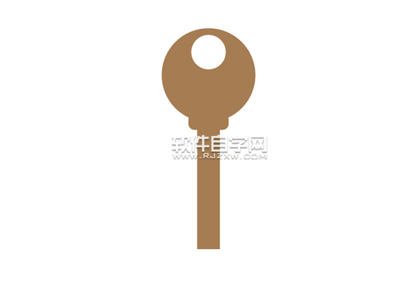 AI怎么画一把锁匙