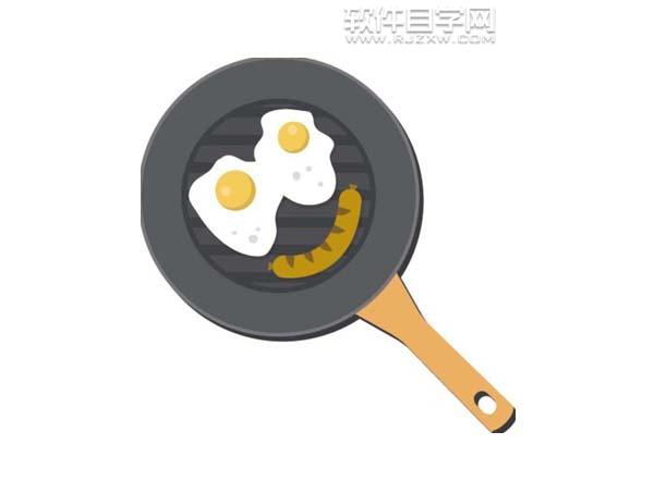 ai怎么画平锅做煎包