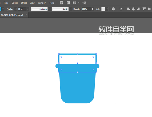 ai小桶怎么画