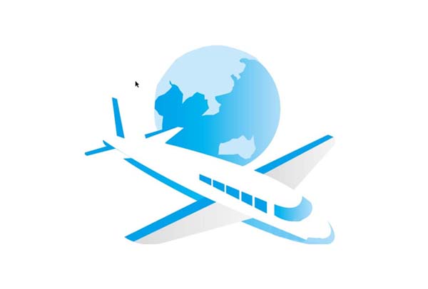 ai怎么绘制航空物流素材