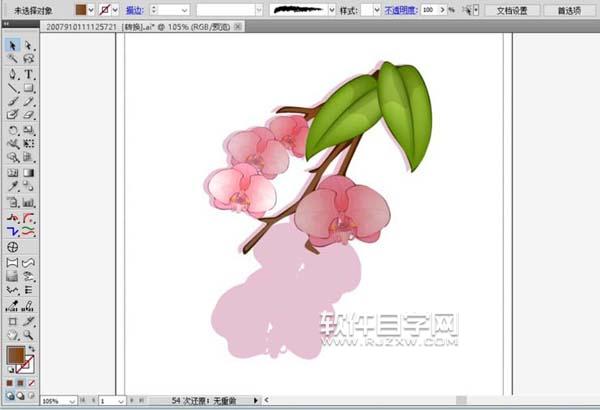 ai怎么画蝴蝶兰素材