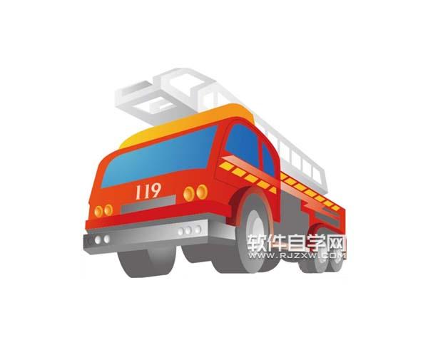ai怎么画消防车