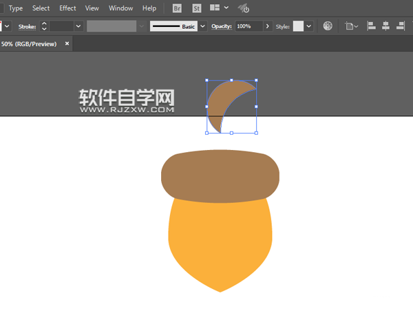 ai怎么画松果
