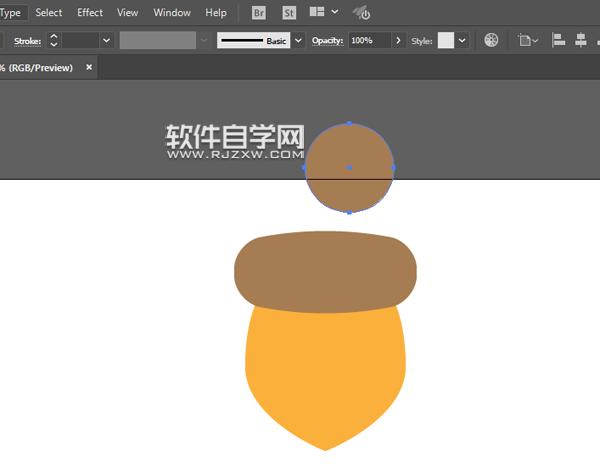 ai怎么画松果