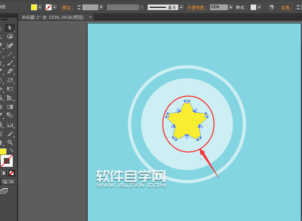 ai怎么画卡通星素材