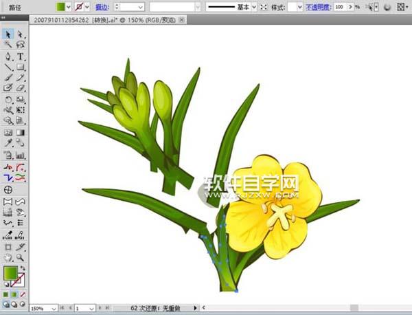 ai怎么画夜来香素材