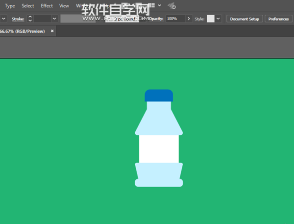 ai怎么画矿泉水瓶