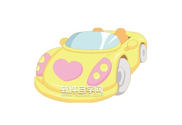 ai怎么画儿童玩具汽车