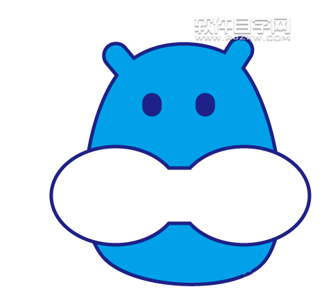 ai怎么画河马头像