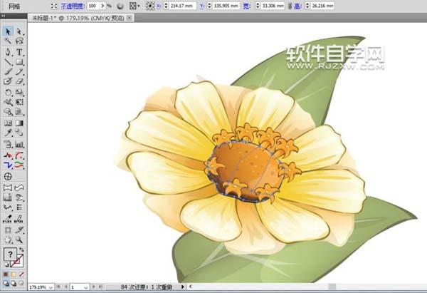 ai怎么画紫薇花的形状