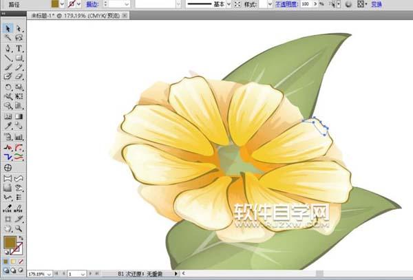 ai怎么画紫薇花的形状