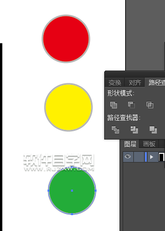 ai怎么画红绿灯交通标志