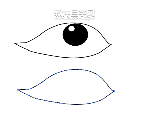 AI怎么画眼睛矢量图