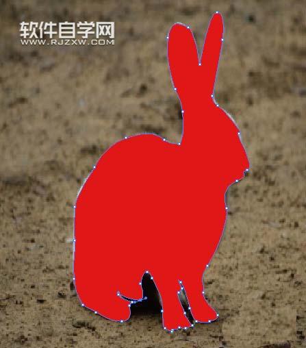 ai怎么绘制兔子剪影