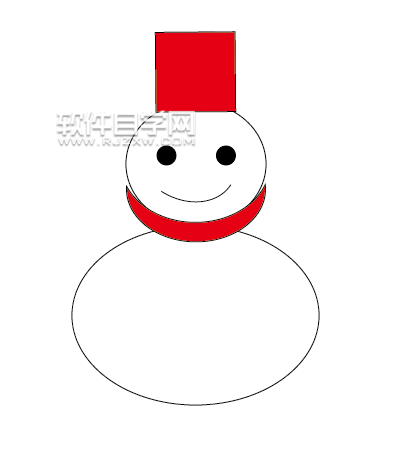 ai怎么绘制简易雪人