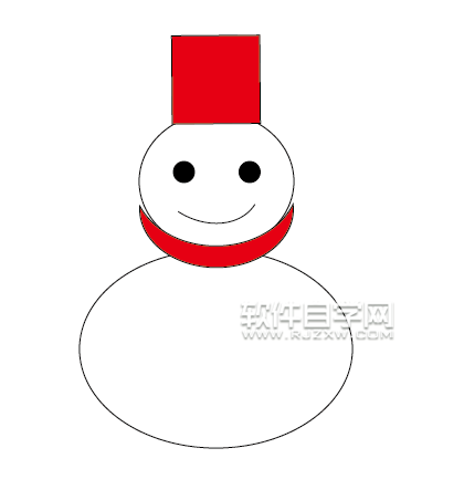 ai怎么绘制简易雪人