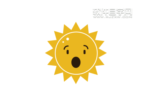 ai怎么绘制卡通太阳效果