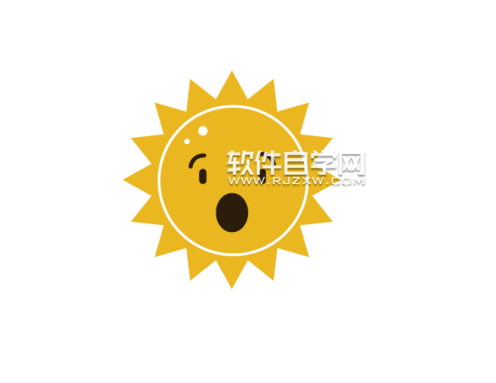 ai怎么绘制卡通太阳效果